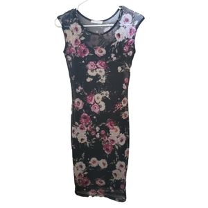 S Black floral dress